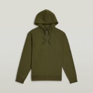Picture of G-STAR MEN'S SCRIPT HALF ZIP HOODED SWEATER IN GREEN 6