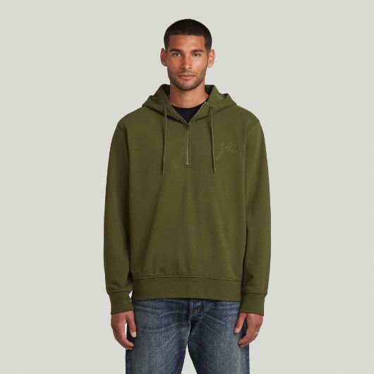 Показвай детайлите за G-STAR МЪЖКИ СУИТШЪРТ SCRIPT HALF ZIP HOODED В ЗЕЛЕНО 1 - FanPoint Снимка на G-STAR МЪЖКИ СУИТШЪРТ SCRIPT HALF ZIP HOODED В ЗЕЛЕНО 1