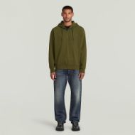 Picture of G-STAR MEN'S SCRIPT HALF ZIP HOODED SWEATER IN GREEN 3