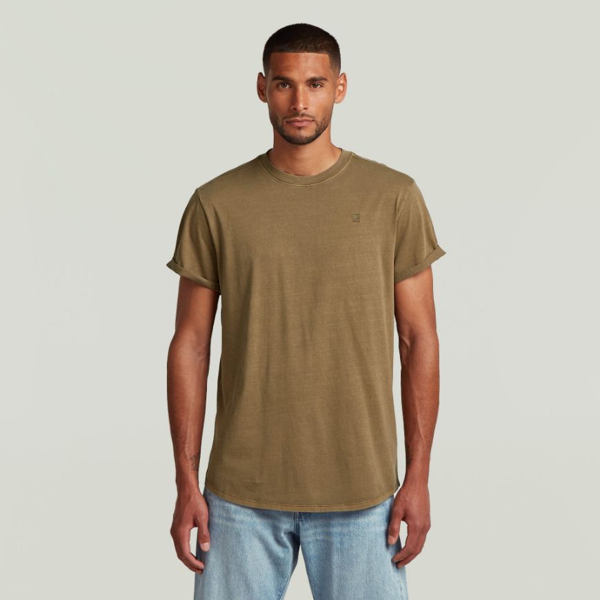 Picture of G-STAR MEN'S LASH T-SHIRT IN BROWN