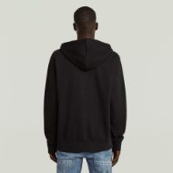 Picture of G-STAR MEN'S SCRIPT HALF ZIP HOODED SWEATER IN BLACK 2