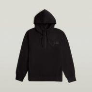 Picture of G-STAR MEN'S SCRIPT HALF ZIP HOODED SWEATER IN BLACK 6