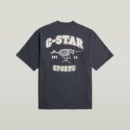 Picture of G-STAR MEN'S RUNNING DOG BACK GR BOXY T-SHIRT IN DARK BLUE 7