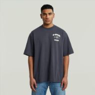 Picture of G-STAR MEN'S RUNNING DOG BACK GR BOXY T-SHIRT IN DARK BLUE 1