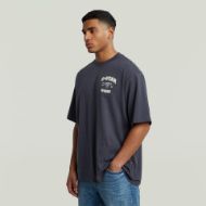 Picture of G-STAR MEN'S RUNNING DOG BACK GR BOXY T-SHIRT IN DARK BLUE 2