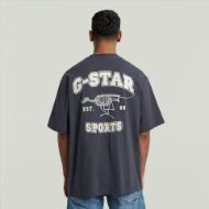 Picture of G-STAR MEN'S RUNNING DOG BACK GR BOXY T-SHIRT IN DARK BLUE 3