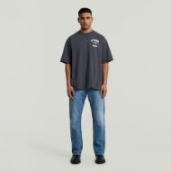 Picture of G-STAR MEN'S RUNNING DOG BACK GR BOXY T-SHIRT IN DARK BLUE 5
