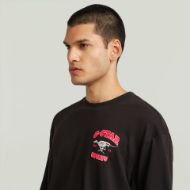 Picture of G-STAR MEN'S RUNNING DOG BACK GR BOXY T-SHIRT IN BLACK 4