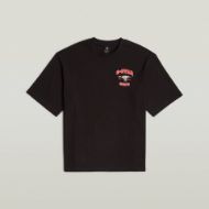 Picture of G-STAR MEN'S RUNNING DOG BACK GR BOXY T-SHIRT IN BLACK 6