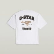 Picture of G-STAR MEN'S RUNNING DOG BACK GR BOXY T-SHIRT IN WHITE 7