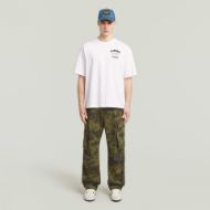 Picture of G-STAR MEN'S RUNNING DOG BACK GR BOXY T-SHIRT IN WHITE 4
