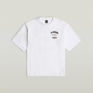 Picture of G-STAR MEN'S RUNNING DOG BACK GR BOXY T-SHIRT IN WHITE 6
