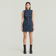 Picture of G-STAR WOMEN'S MOTO SLIM DRESS IN ANTIQUE FADED TWISTER 1