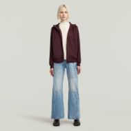 Picture of G-STAR WOMEN'S PREMIUM CORE 2.1 HOODED ZIP THRU SWEATER IN PURPLE 5