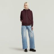 Picture of G-STAR WOMEN'S PREMIUM CORE 2.1 HOODED ZIP THRU SWEATER IN PURPLE 4