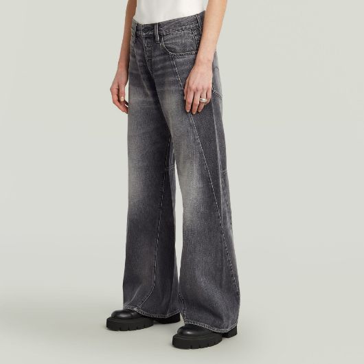 Показвай детайлите за G-STAR ДАМСКИ ДЕНИМ CONTOR 3D WIDE JEANS В СИВО 2 - FanPoint Снимка на G-STAR ДАМСКИ ДЕНИМ CONTOR 3D WIDE JEANS В СИВО 2