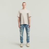 Picture of G-STAR MEN'S ROVIC ZIP 3D REGULAR TAPERED DENIM JEANS IN VINTAGE CUMULUS BLUE 5