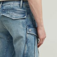 Picture of G-STAR MEN'S ROVIC ZIP 3D REGULAR TAPERED DENIM JEANS IN VINTAGE CUMULUS BLUE 4