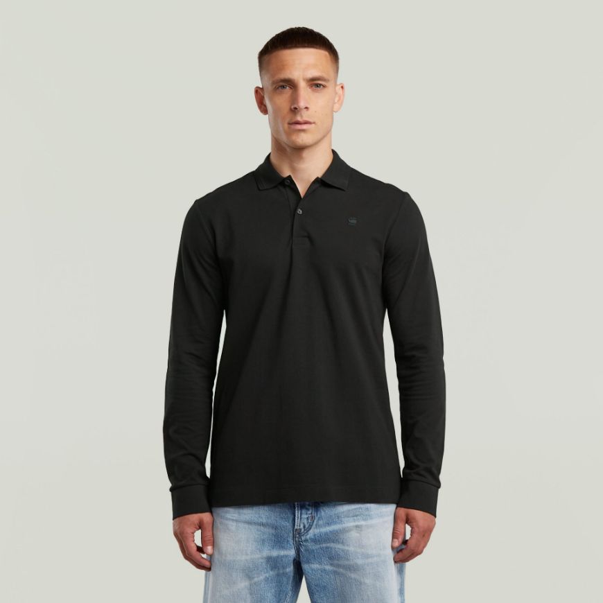 Picture of G-STAR MEN'S DUNDA SLIM POLO IN BLACK
