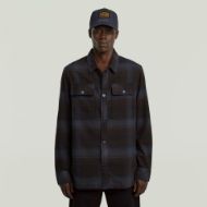Picture of G-STAR MEN'S GPO OVERSHIRT IN SALUTE ARTHUR CHECK 1