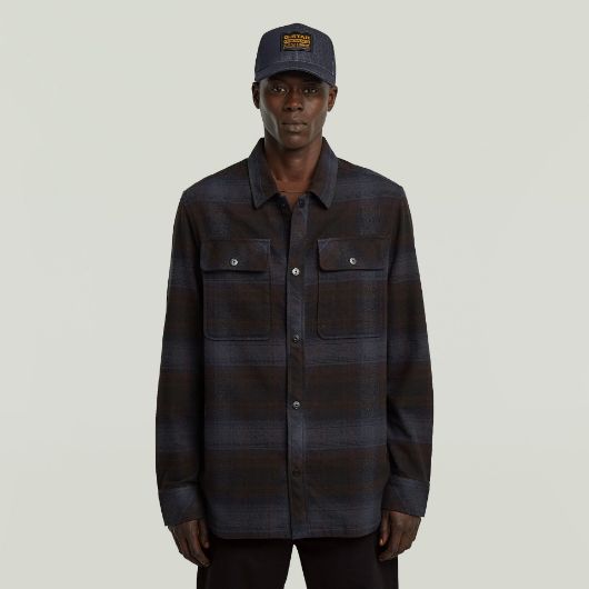 Show details for G-STAR MEN'S GPO OVERSHIRT IN SALUTE ARTHUR CHECK 1 - FanPoint Picture of G-STAR MEN'S GPO OVERSHIRT IN SALUTE ARTHUR CHECK 1