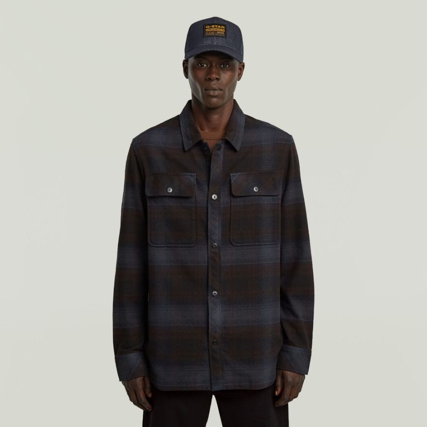 Picture of G-STAR MEN'S GPO OVERSHIRT IN SALUTE ARTHUR CHECK