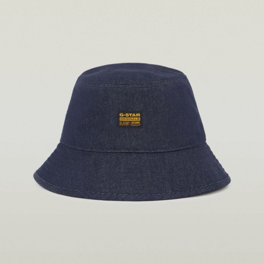 Picture of G-STAR MEN'S ORIGINALS BUCKET HAT IN DARK BLUE