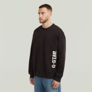 Picture of G-STAR MEN'S SPRAYED 89 GR LOOSE SWEATER IN BLACK 2