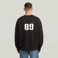 Picture of G-STAR MEN'S SPRAYED 89 GR LOOSE SWEATER IN BLACK 3