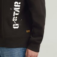 Picture of G-STAR MEN'S SPRAYED 89 GR LOOSE SWEATER IN BLACK 4