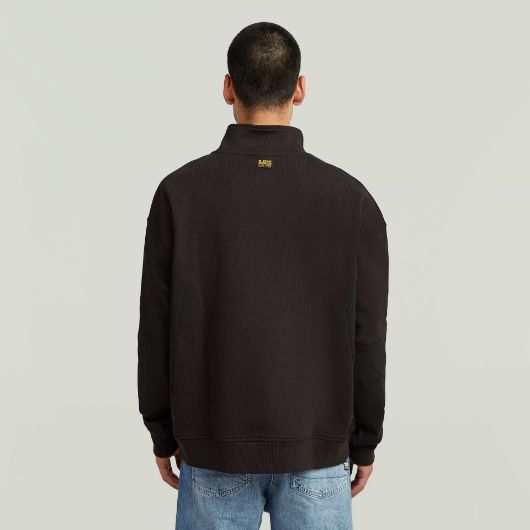 Показвай детайлите за G-STAR МЪЖКИ СУИТШЪРТ FABRIC MIX HALF ZIP В ЧЕРНО 3 - FanPoint Снимка на G-STAR МЪЖКИ СУИТШЪРТ FABRIC MIX HALF ZIP В ЧЕРНО 3