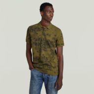 Picture of G-STAR MEN'S DUNDA SLIM AO POLO IN DARK OLIVE FOREST CAMO 2