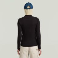 Picture of G-STAR WOMEN'S A LINE SLIM RIB MOCK TOP IN BLACK 2