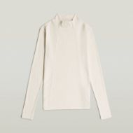 Picture of G-STAR WOMEN'S A LINE SLIM RIB MOCK TOP IN WHITE 6