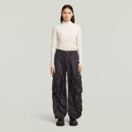 Picture of G-STAR WOMEN'S A LINE SLIM RIB MOCK TOP IN WHITE 5