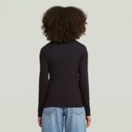 Picture of G-STAR WOMEN'S A LINE SLIM RIB TOP IN BLACK 2