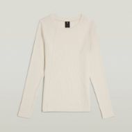 Picture of G-STAR WOMEN'S A LINE SLIM RIB TOP IN WHITE 6