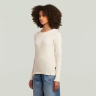 Picture of G-STAR WOMEN'S A LINE SLIM RIB TOP IN WHITE 2