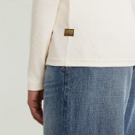 Picture of G-STAR WOMEN'S A LINE SLIM RIB TOP IN WHITE 4