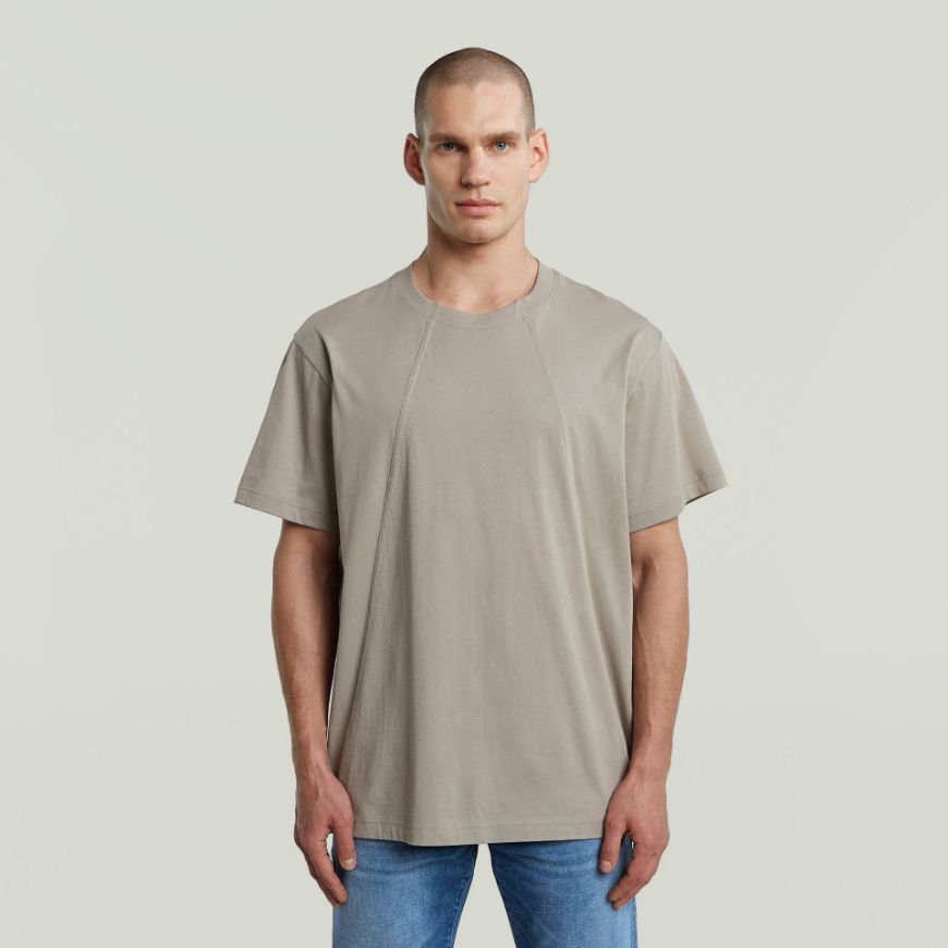 Picture of G-STAR MEN'S A LINE LOOSE T-SHIRT IN BEIGE