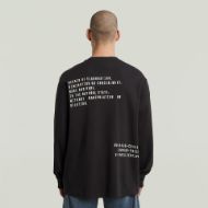 Снимка на G-STAR МЪЖКА БЛУЗА BACK EMBRO TEXT LOOSE T-SHIRT В ЧЕРНО 3