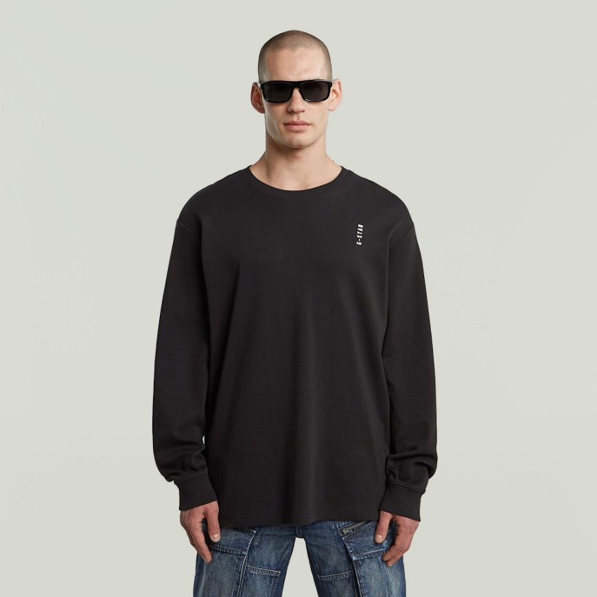 Снимка на G-STAR МЪЖКА БЛУЗА BACK EMBRO TEXT LOOSE T-SHIRT В ЧЕРНО