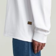 Picture of G-STAR MEN'S BACK EMBRO TEXT LOOSE T-SHIRT IN WHITE 3