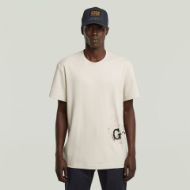 Picture of G-STAR MEN'S SPRAYED GR T-SHIRT IN WHITE 1