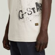 Picture of G-STAR MEN'S SPRAYED GR T-SHIRT IN WHITE 3