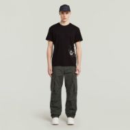 Picture of G-STAR MEN'S SPRAYED GR T-SHIRT IN BLACK 4