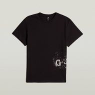 Picture of G-STAR MEN'S SPRAYED GR T-SHIRT IN BLACK 6