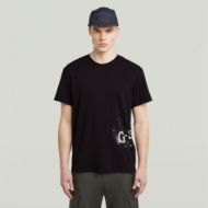 Picture of G-STAR MEN'S SPRAYED GR T-SHIRT IN BLACK 1