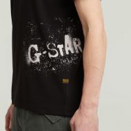 Picture of G-STAR MEN'S SPRAYED GR T-SHIRT IN BLACK 3