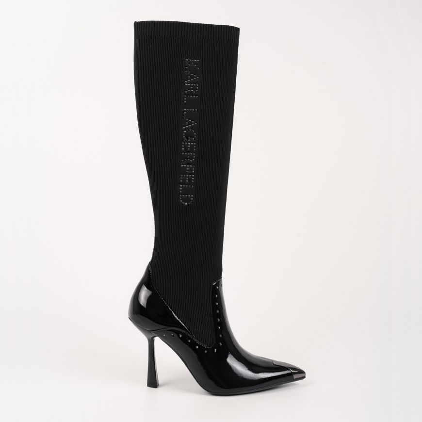 Picture of KARL LAGERFELD WOMEN'S PANDARA MICRO STUDS HIGH LEG IN BLACK
